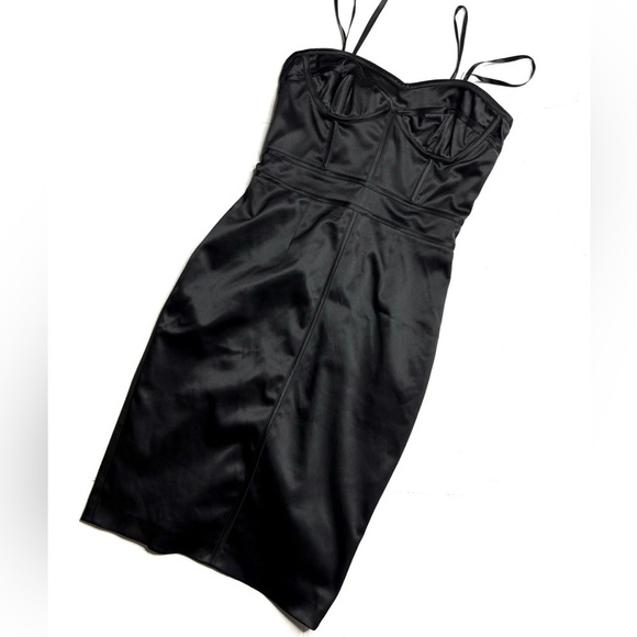 Jill Stuart Dresses & Skirts - Jil Stuart Black Corset Sleeveless MIDI Dress